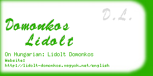 domonkos lidolt business card